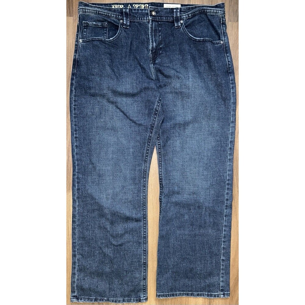 TK Axel Jeans Men 40 x 32 Slim Boot Cut Dark Wash Denim Pants Comfort